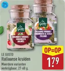 ALDI Le Gusto Italiaanse Kruiden aanbieding