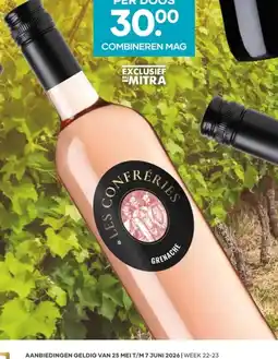 Mitra Les Confréries Grenache Rosé aanbieding