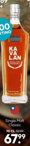 Mitra Kavalan Single Malt Classic aanbieding
