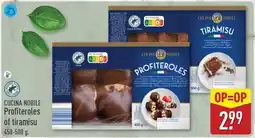 ALDI Cucina Nobile Profiteroles of Tiramisu aanbieding