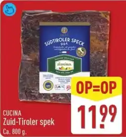 ALDI Cucina Zuid Tiroler Spek aanbieding