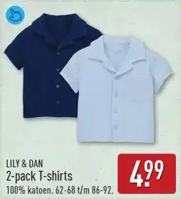 ALDI Lily & dan 2-pack T-shirts aanbieding