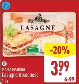ALDI Mama Mancini Lasagne Bolognese aanbieding