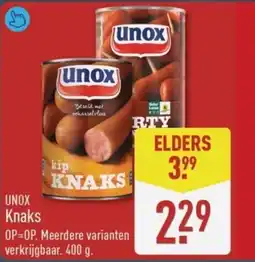 ALDI Unox Knaks aanbieding