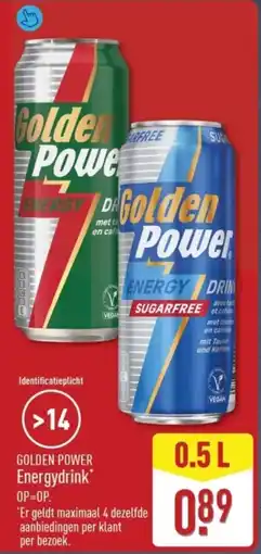 ALDI Golden Power Energydrink aanbieding