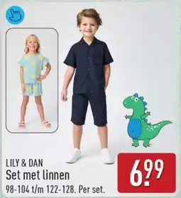 ALDI Lily & dan Set met linnen aanbieding