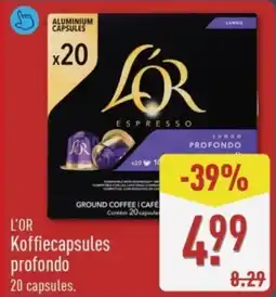 ALDI L'Or Koffiecapsules Profondo aanbieding