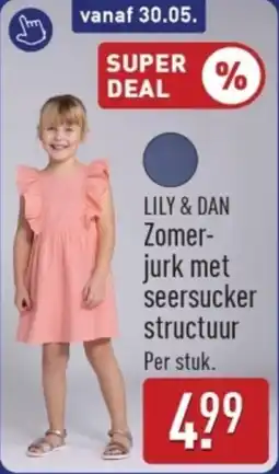 ALDI Lily & Dan Zomerjurk met Seersucker Structuur aanbieding