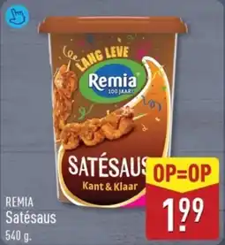 ALDI Remia Satésaus aanbieding