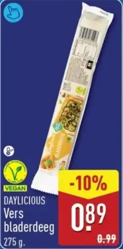 ALDI Daylicious Vers bladerdeeg aanbieding