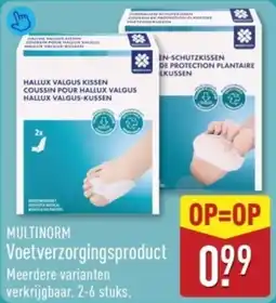 ALDI Multinorm Voetverzorgingsproduct aanbieding