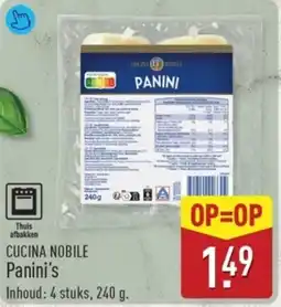 ALDI Cucina Nobile Panini's aanbieding