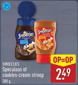 ALDI Smoeltjes Speculoos of cookies-cream stroop aanbieding