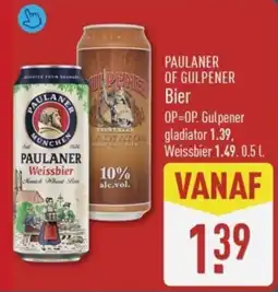 ALDI Paulaner of Gulpener Bier aanbieding