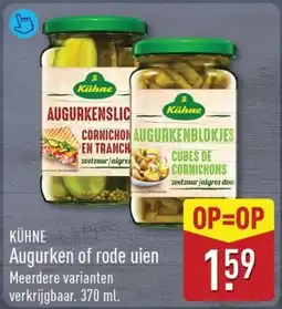 ALDI Kühne Augurken of rode uien aanbieding