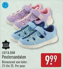 ALDI Lily & dan Peutersandalen aanbieding