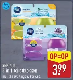 ALDI Ambipur 5-in-1 toiletblokken aanbieding