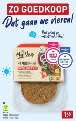 ALDI My Vay Vegan hamburgers aanbieding