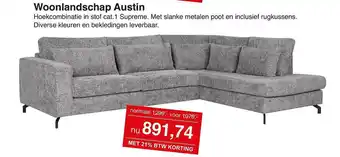 Woonsquare Woonlandschap Austin Hoekcombinatie aanbieding