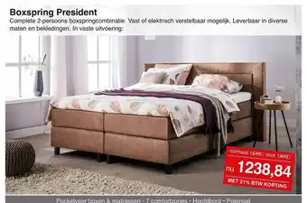 Woonsquare Boxspring President aanbieding