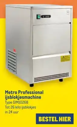 Makro Metro Professional ijsblokjesmachine aanbieding