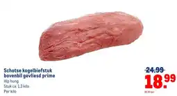 Makro Schotse kogelbiefstuk bovenbil gevliesd prime aanbieding
