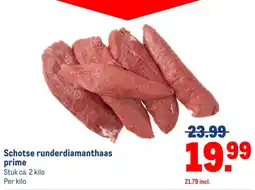 Makro Schotse runderdiamanthaas prime aanbieding