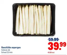 Makro Geschilde Asperges aanbieding