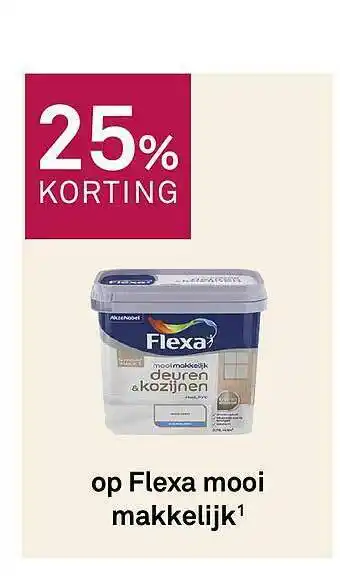 Karwei Op Flexa Mooi Makkelijk 25% Korting aanbieding