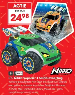 Top1Toys R/C Nikko Vaporizr 3 Amfibievoertuig aanbieding