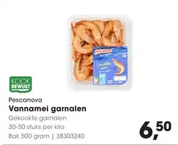 HANOS Pescanova Vannamei garnalen aanbieding