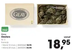 HANOS Geay Oesters aanbieding
