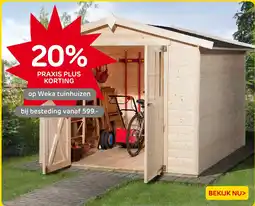 Praxis Weka tuinhuizen aanbieding