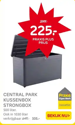 Praxis Central park kussenbox strongbox aanbieding