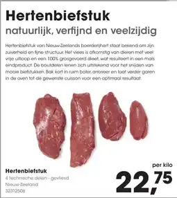 HANOS Hertenbiefstuk aanbieding