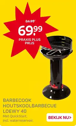 Praxis Barbecook houtskoolbarbecue loewy 40 aanbieding