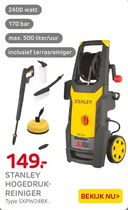 Praxis Stanley hogedruk- reiniger aanbieding