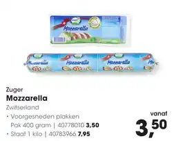 HANOS Zuger Mozzarella aanbieding