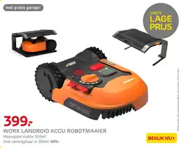 Praxis Worx landroid accu robotmaaier aanbieding