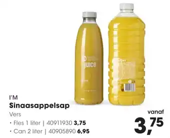 HANOS I'm Sinaasappelsap aanbieding