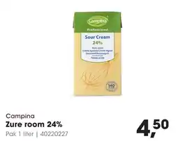 HANOS Campina Zure room 24% aanbieding