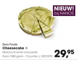 HANOS Dero Foods Cheesecake aanbieding