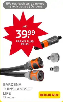 Praxis Gardena tuinslangset life aanbieding