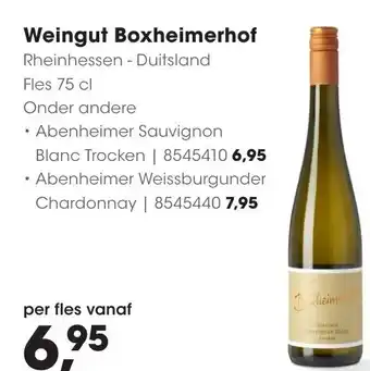 HANOS Weingut Boxheimerhof aanbieding