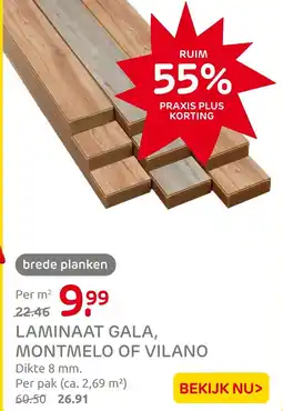 Praxis Laminaat gala, montmelo of vilano aanbieding