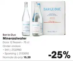 HANOS Bar-le-Duc Mineraalwater aanbieding