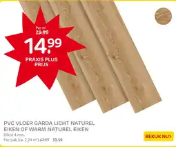 Praxis Pvc vloer garda licht naturel eiken of warm naturel eiken aanbieding