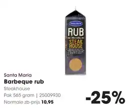 HANOS Santa Maria Barbeque rub Steakhouse aanbieding