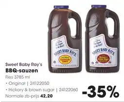 HANOS Sweet Baby Ray's BBQ-sauzen aanbieding