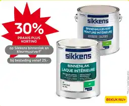 Praxis Sikkens binnenlak en kleurmuurverf aanbieding